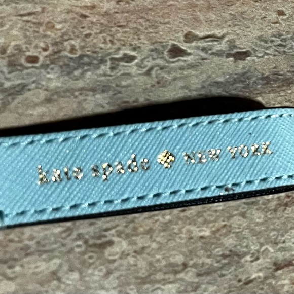 NWOT Kate Spade ♠️ Blue Keychain with gold Accent - Picture 4 of 8